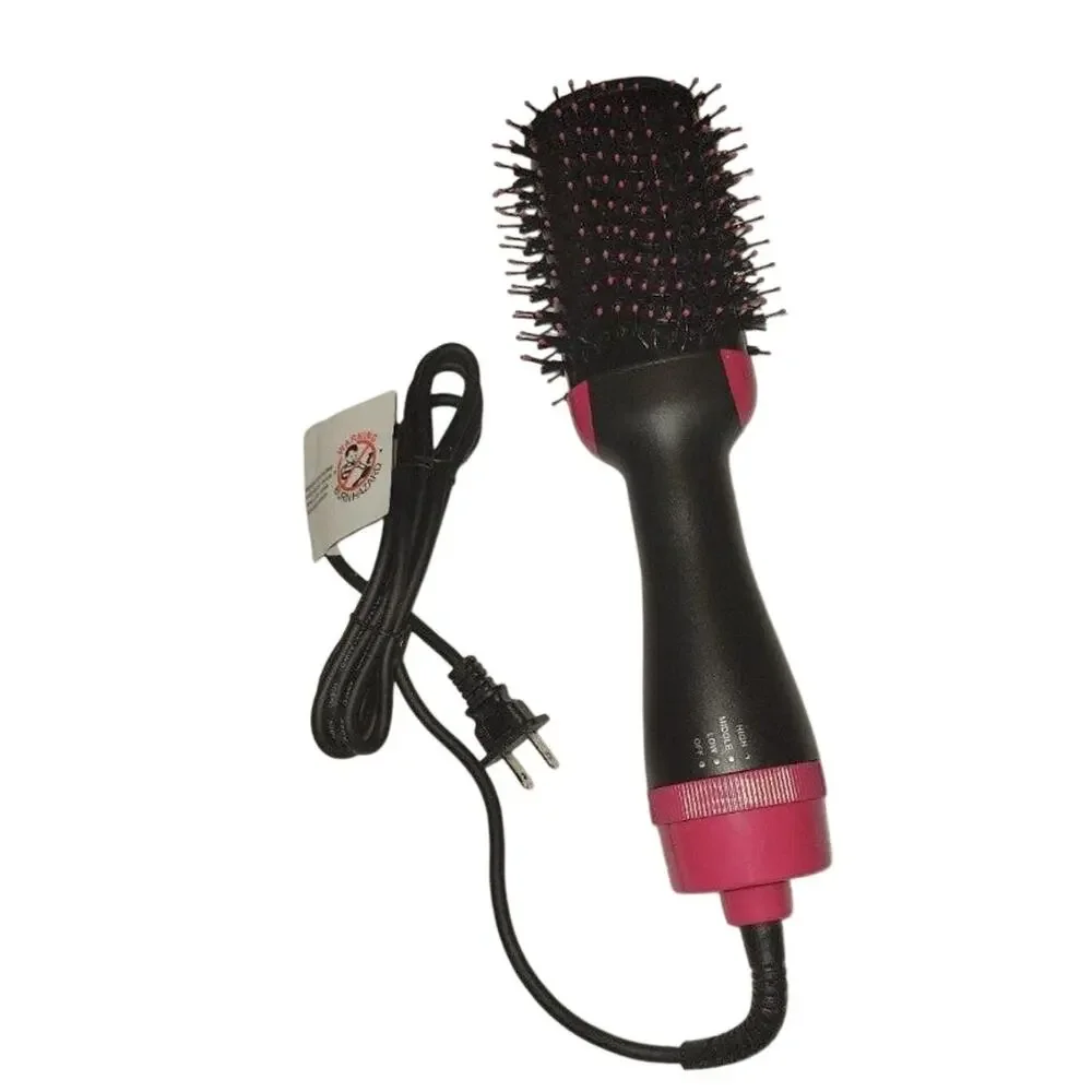 One step hair dryer and styler pink open box new